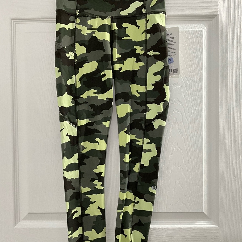 NWT Lululemon Fast and Free HR  Crop 23”
